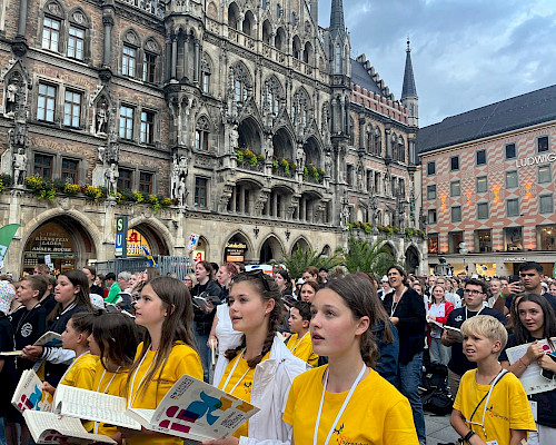 Kinder- und Jugendchor St. Trudpert beim interntionalen Chorfestival in München 2025